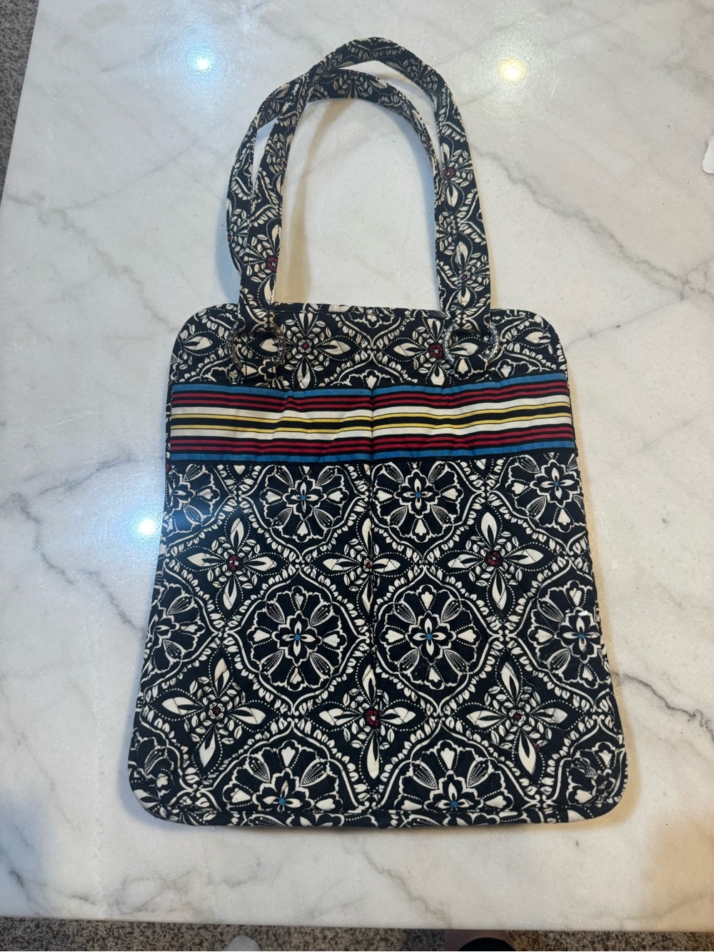 Vera Bradley Quilted Tote Bag Retired “ Barcelona” 2011